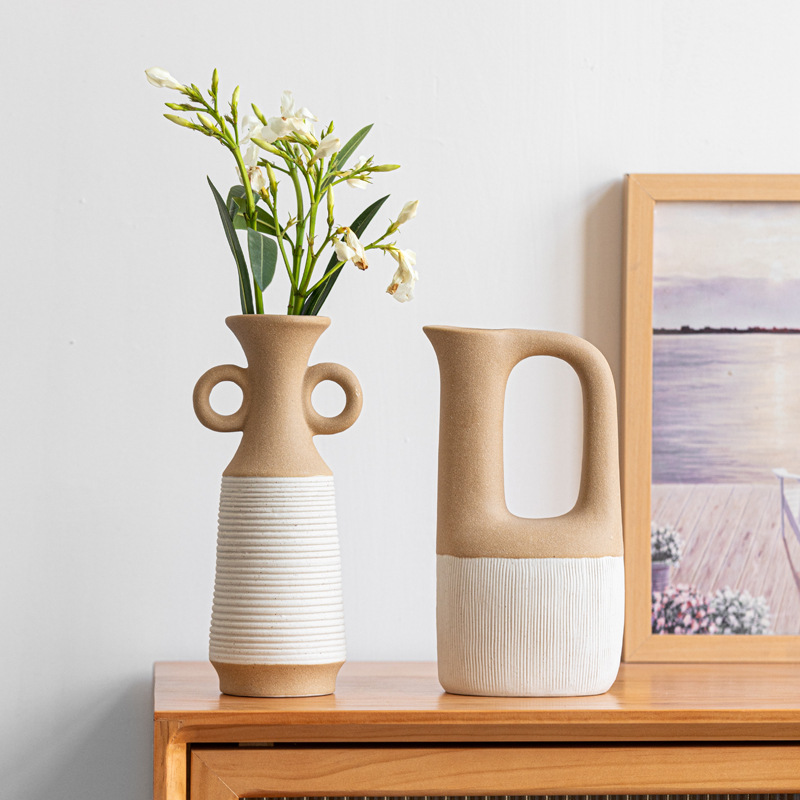 Good-looking vases, light luxury, high-end home decoration ornaments, ceramic flowerware